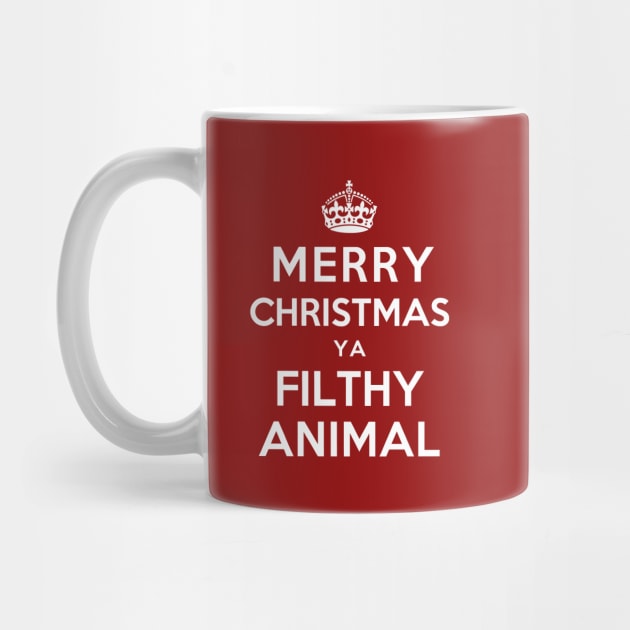 Merry Christmas Ya Filthy Animal by YiannisTees